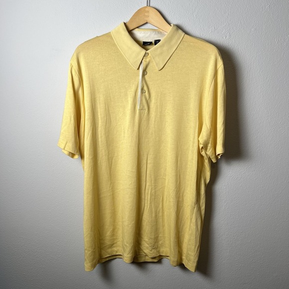 Hugo Boss Other - Hugo Boss Polo Shirt Mens 2XL Yellow Slim Fit Short Sleeve Classic Casual Boss‎